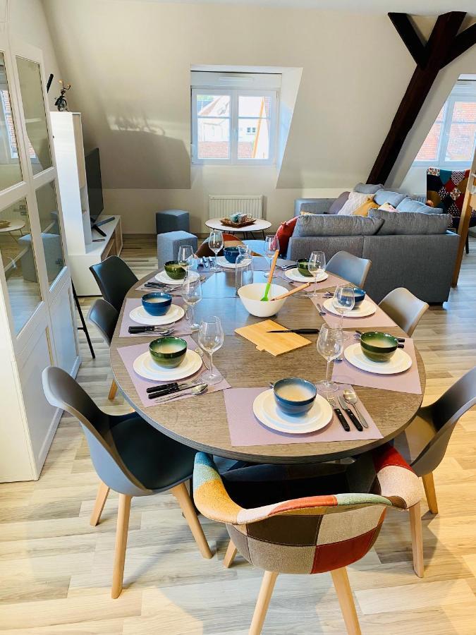 L'Envolee Alsacienne - Magnifique Appartement En Duplex Ostheim Exteriér fotografie